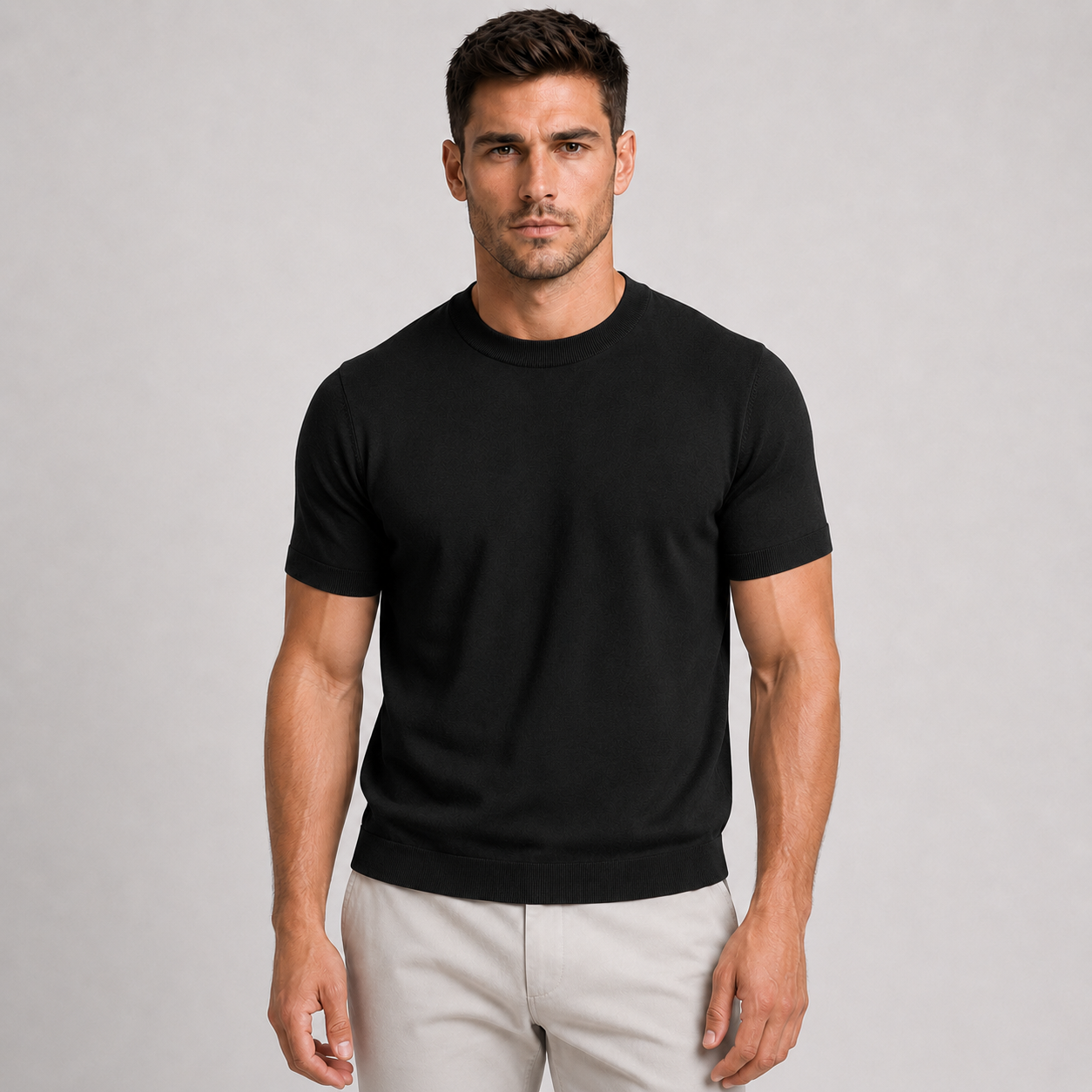 Men's Casual Knit T-Shirt