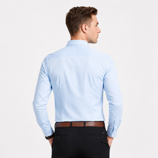 Men's Long-Sleeve Stretch Dress Shirt