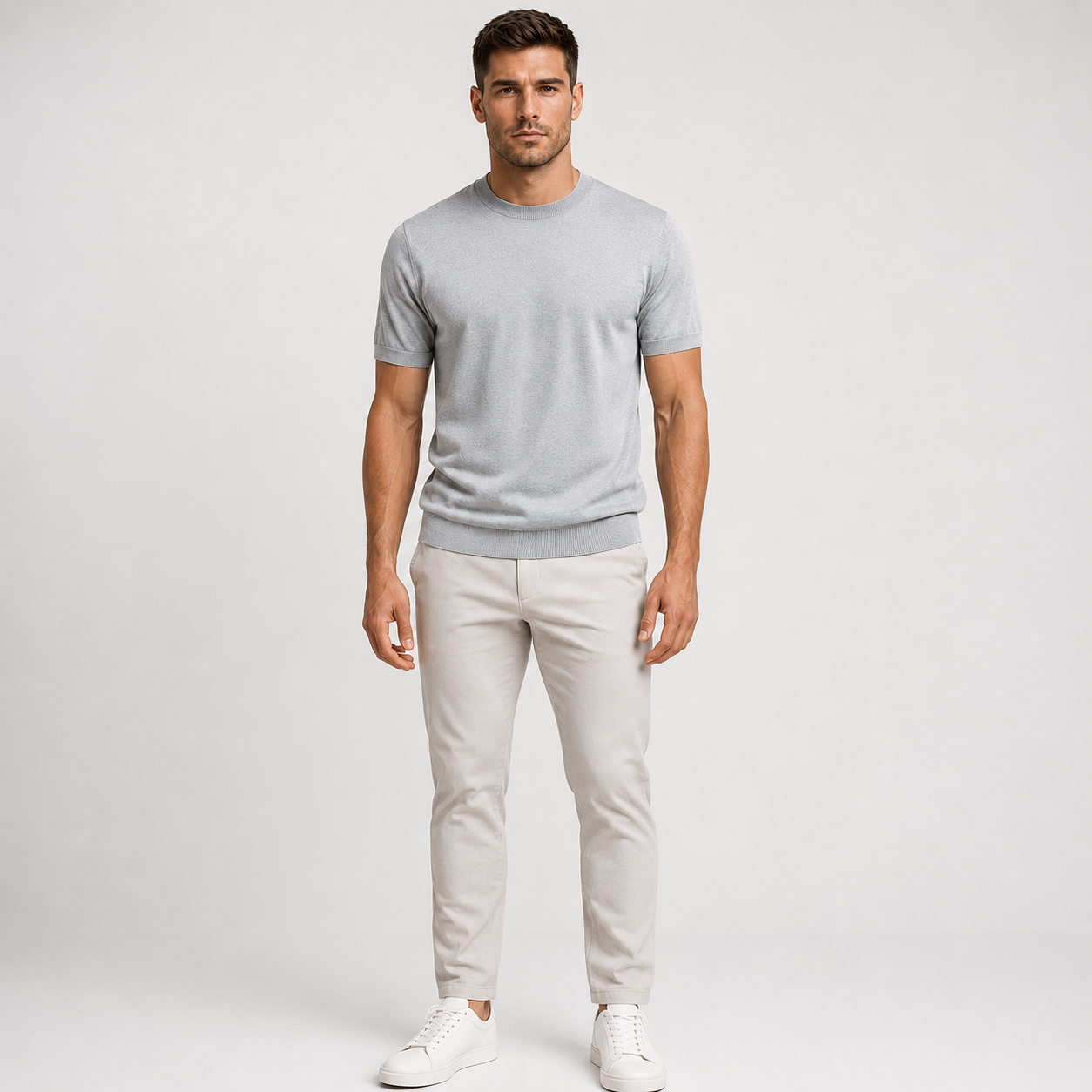 Men's Casual Knit T-Shirt