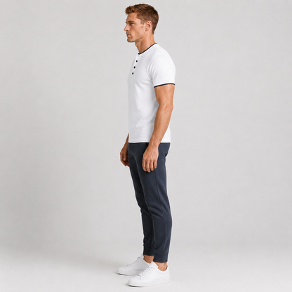 Men's Everyday Striped Polo Shirt
