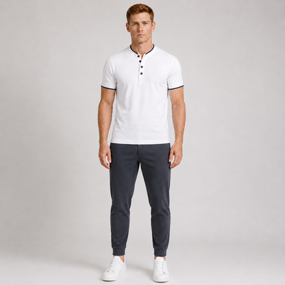 Men's Everyday Striped Polo Shirt