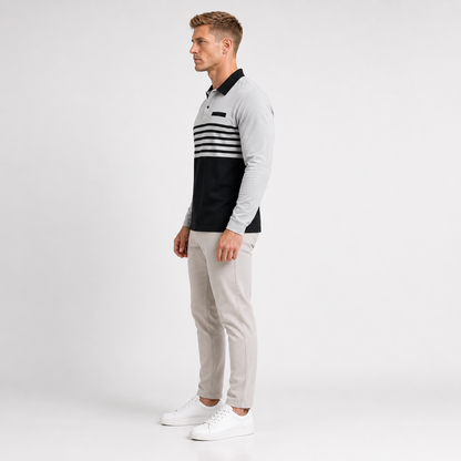 Men's Waffle Weave Polo Shirt