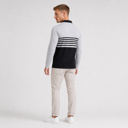 Men's Waffle Weave Polo Shirt