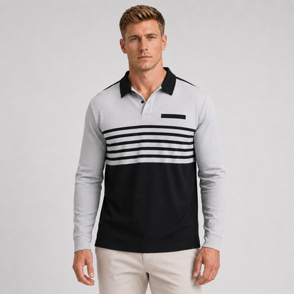 Men's Waffle Weave Polo Shirt