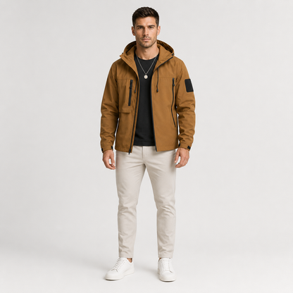 Men's Lightweight Hooded Windbreaker