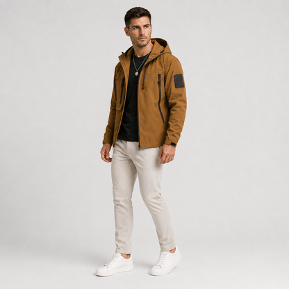 Men's Lightweight Hooded Windbreaker
