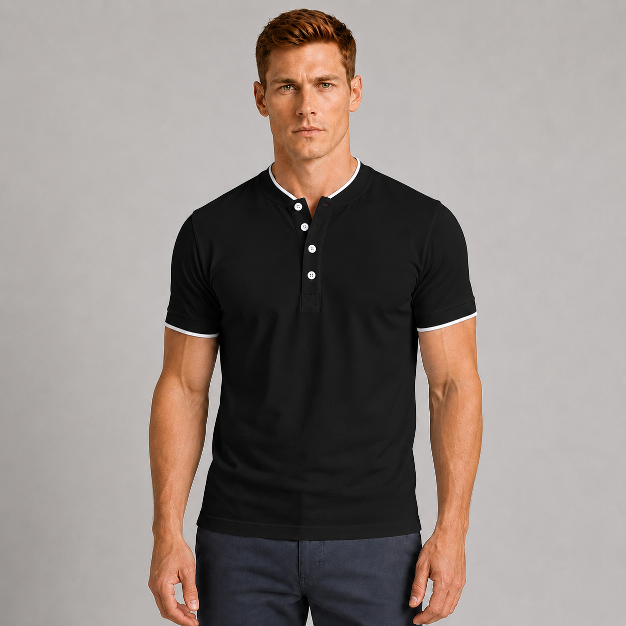Men's Everyday Striped Polo Shirt