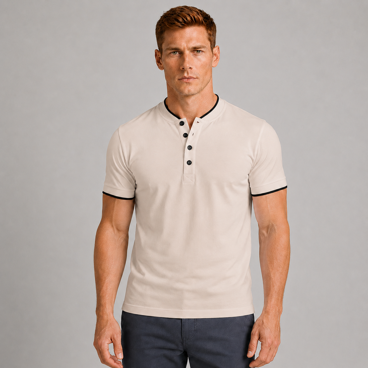 Men's Everyday Striped Polo Shirt