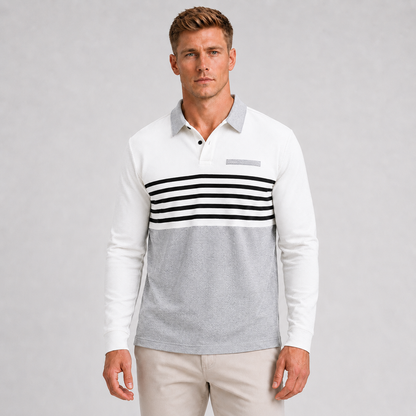 Men's Waffle Weave Polo Shirt