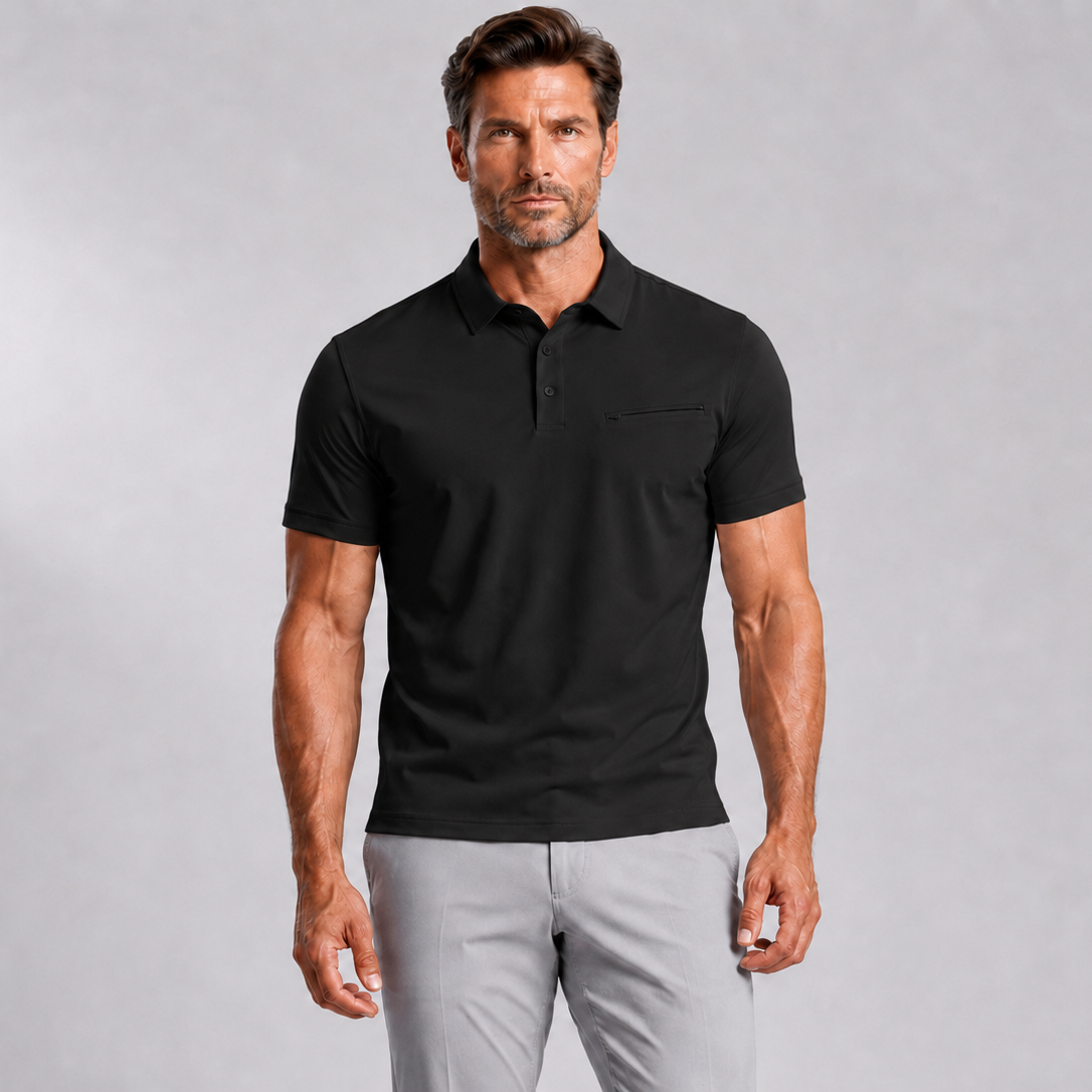 Men's Performance Zip Polo