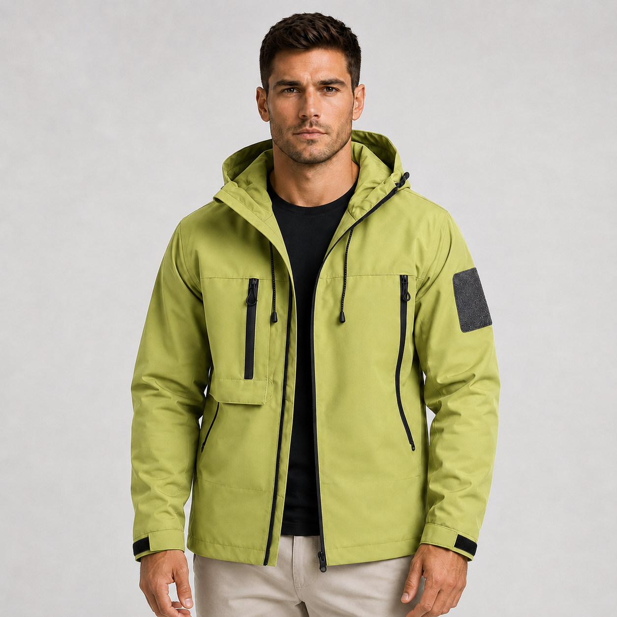 Men's Lightweight Hooded Windbreaker