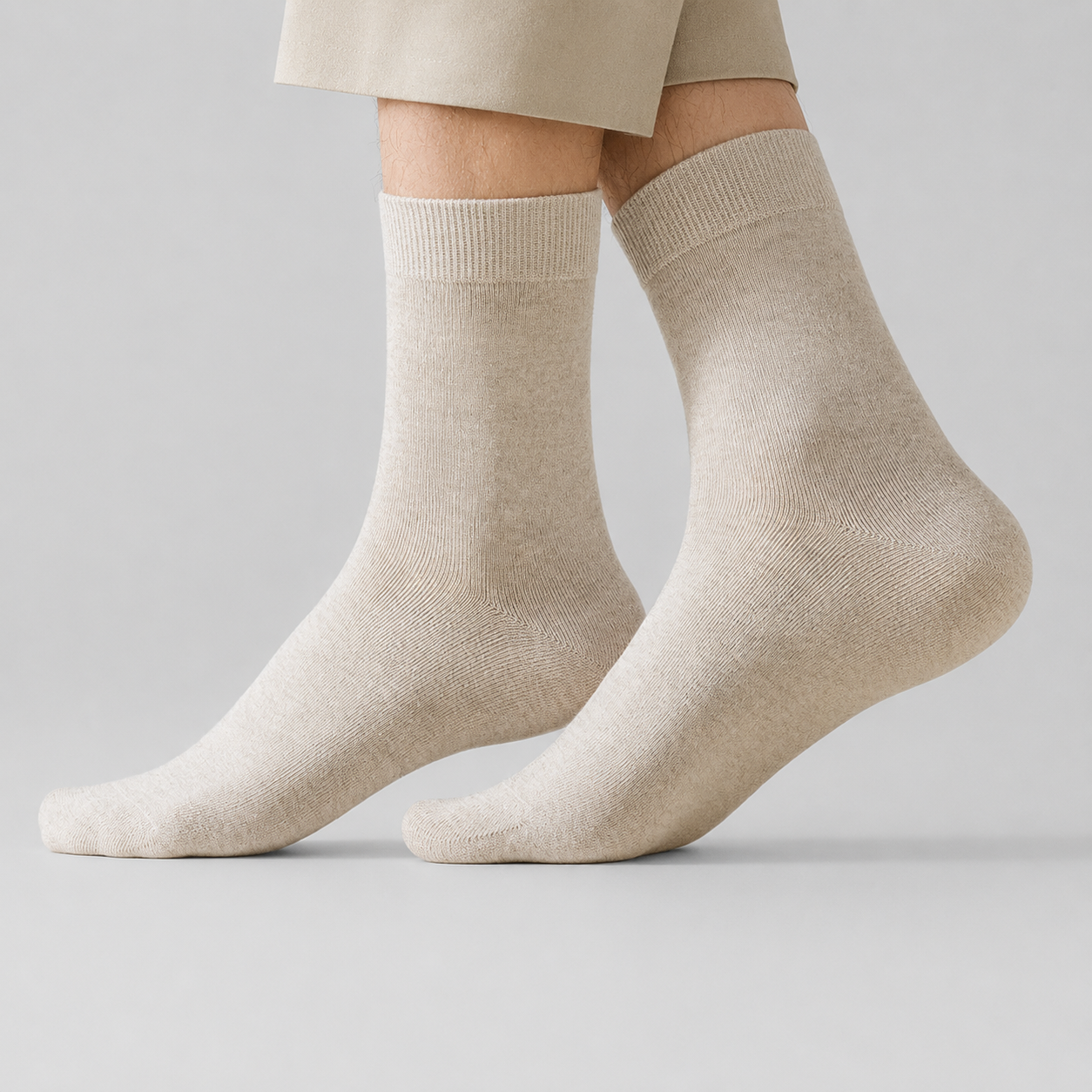 Men's Pure Cotton Mid-Calf Sock