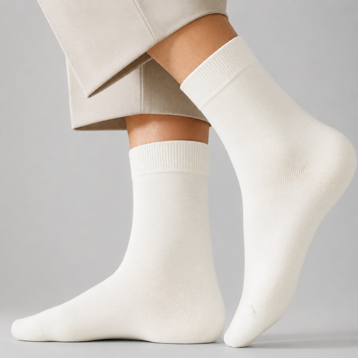 Men's Pure Cotton Mid-Calf Sock