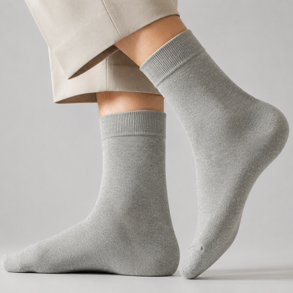 Men's Pure Cotton Mid-Calf Sock