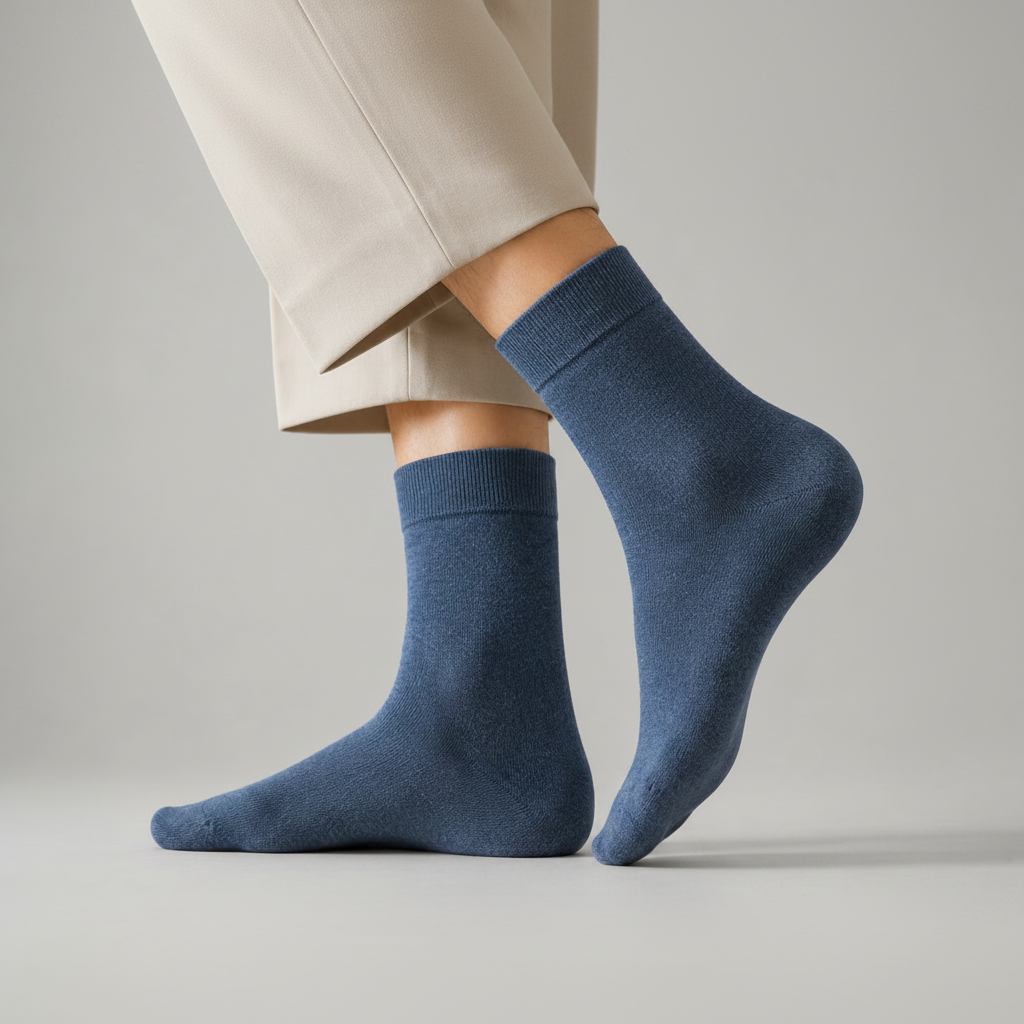 Men's Pure Cotton Mid-Calf Sock