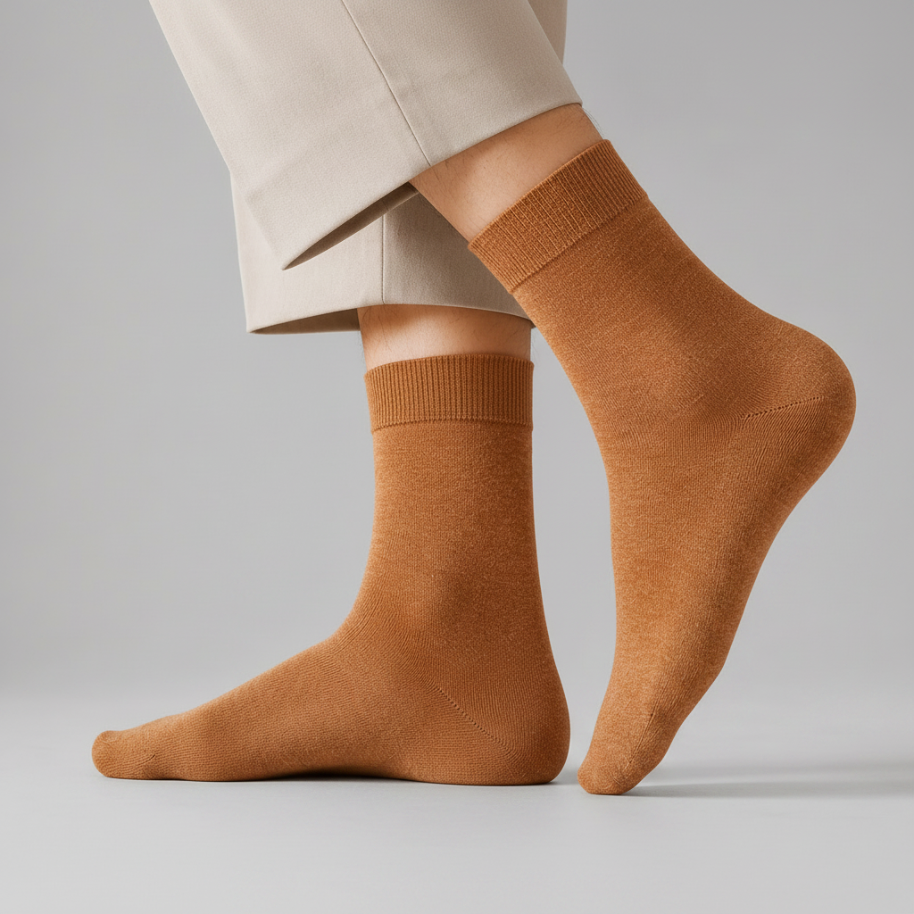 Men's Pure Cotton Mid-Calf Sock