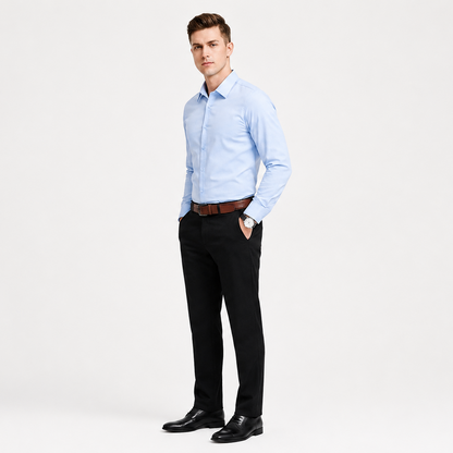 Men's Long-Sleeve Stretch Dress Shirt