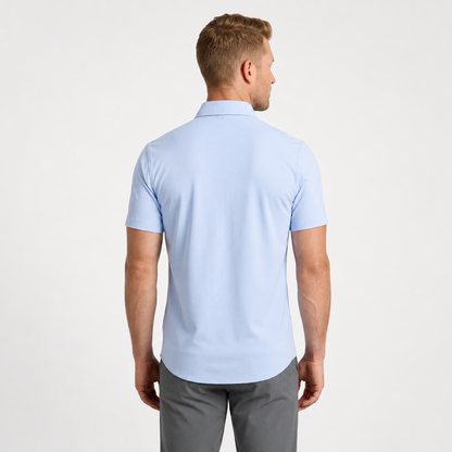 Men's Short-Sleeve Stretch Dress Shirt
